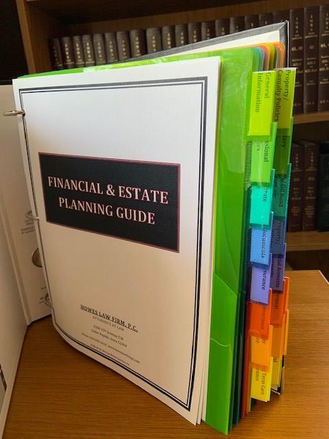 Personal Financial Inventory and Plan Book, Inside